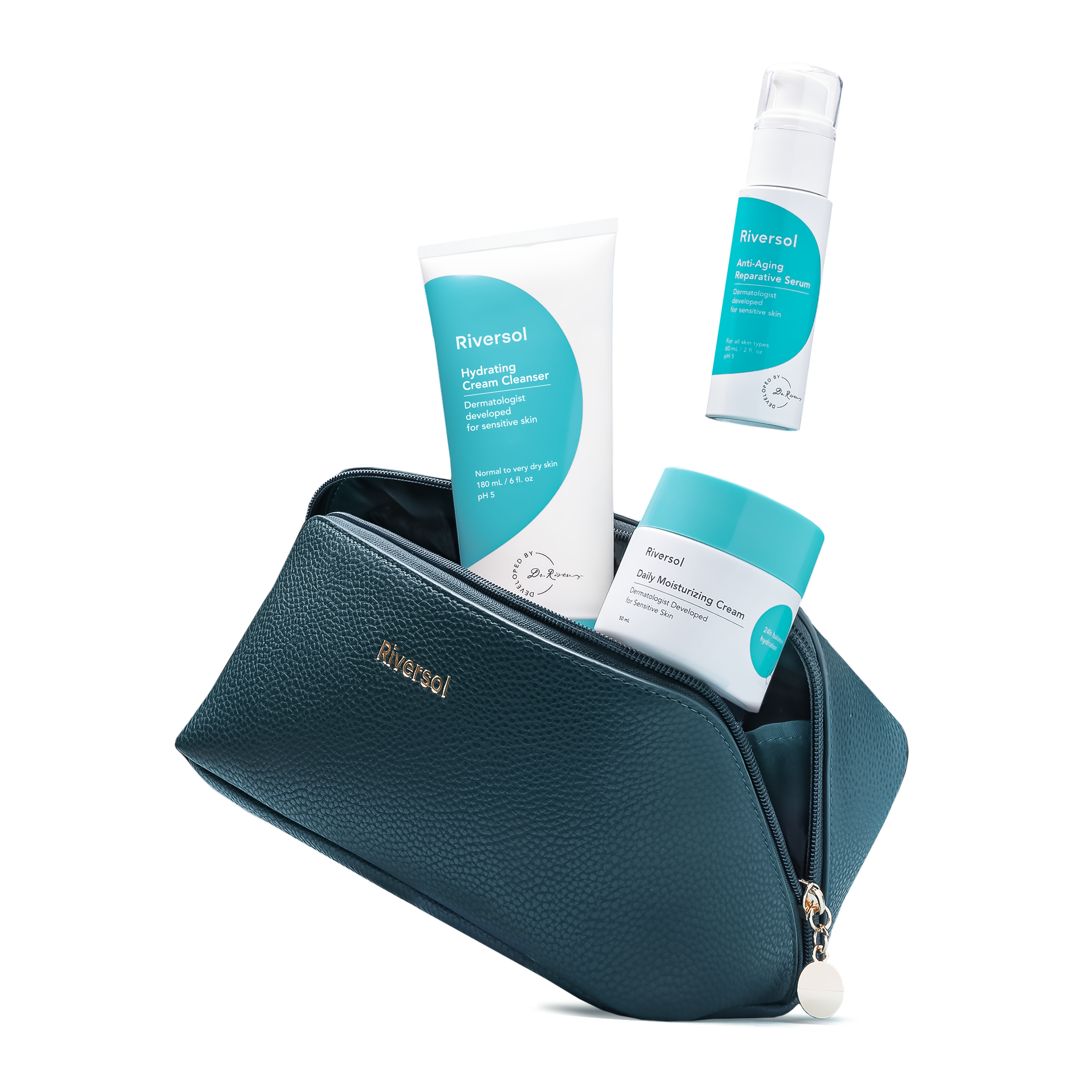 Obagi Revive sold & Refine Kit - Limited Edition 6 Piece Set & Cosmetic Bag